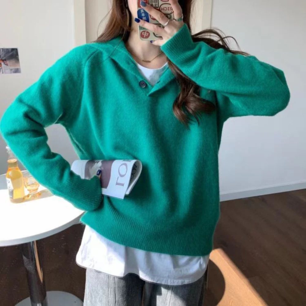 Gemütlicher Strickpullover für Damen