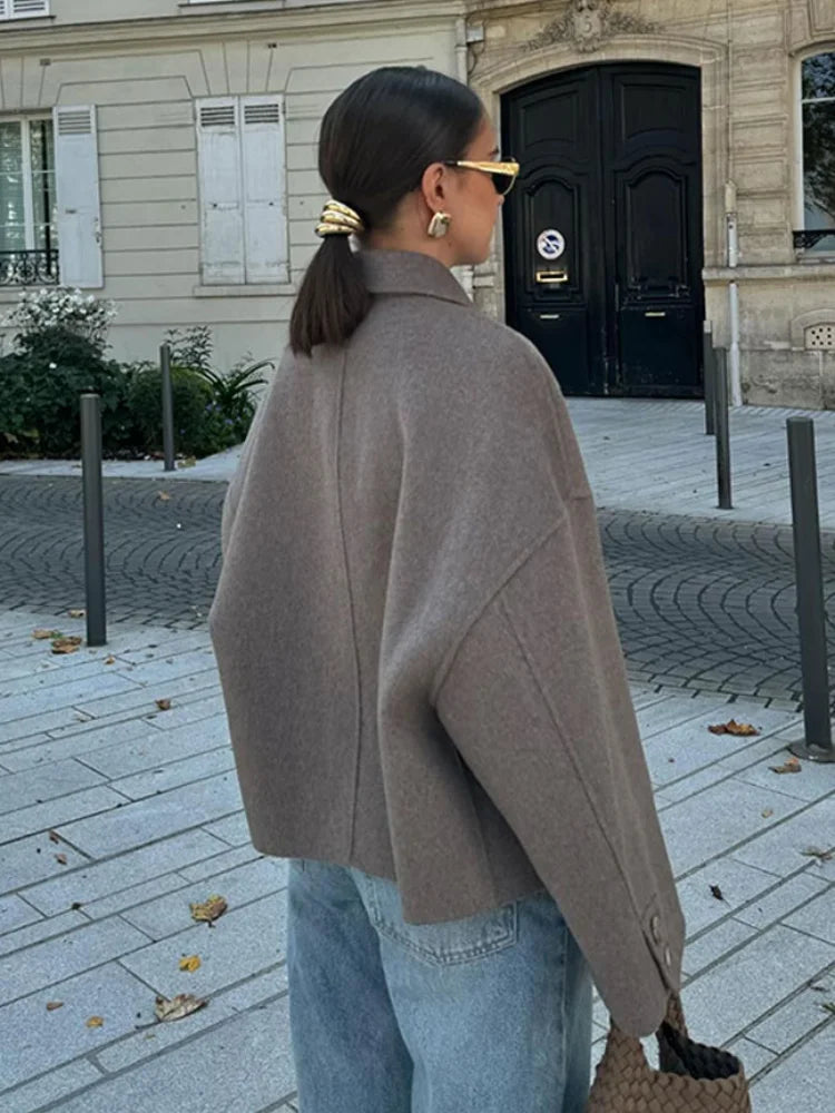 Elegante gesteppte Reversjacke für Übergangsjahreszeiten