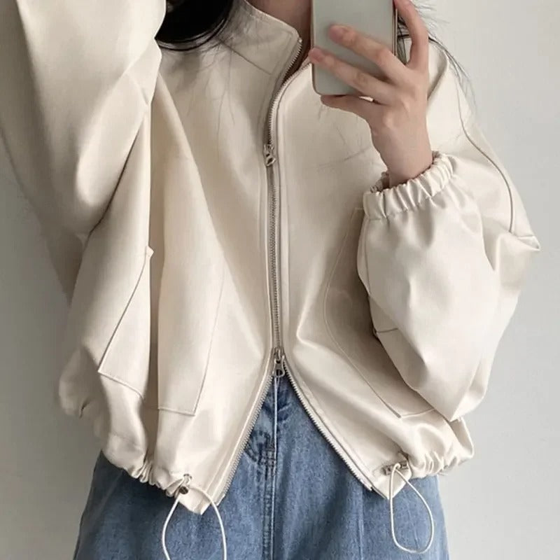 Personalisierte Hip-Hop PU-Lederjacke