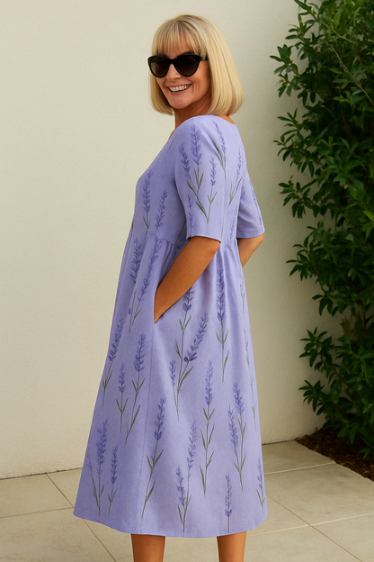 Legeres Midikleid für Damen mit mühelosem Eleganzstil