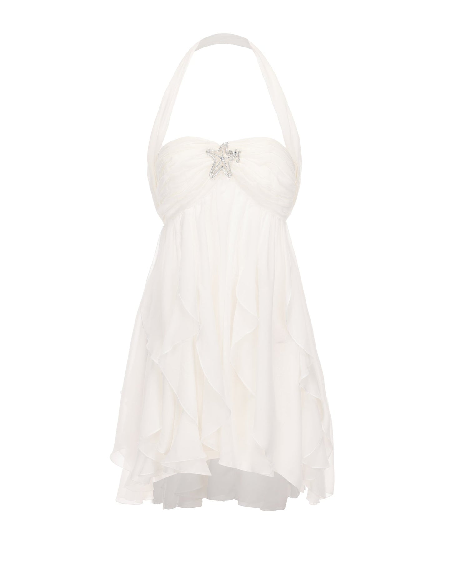 Kleid mit Blumenmuster und Neckholder-Ausschnitt
