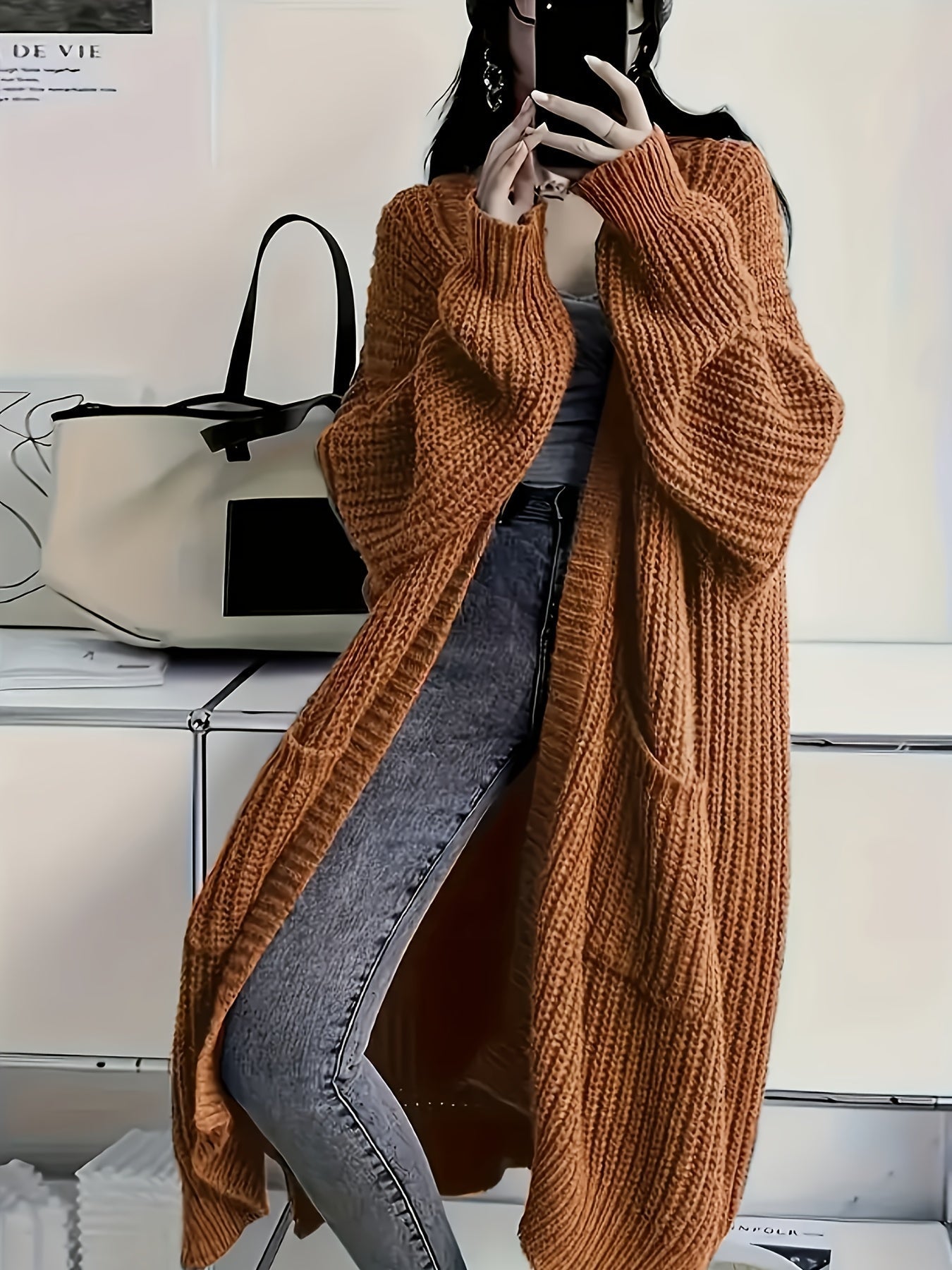 Gemütliche Strickcardigan mit Gürtel für Damen