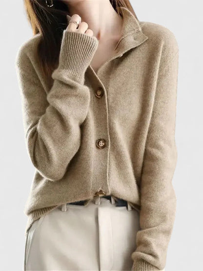 Klassischer Strickcardigan mit Knopfleiste