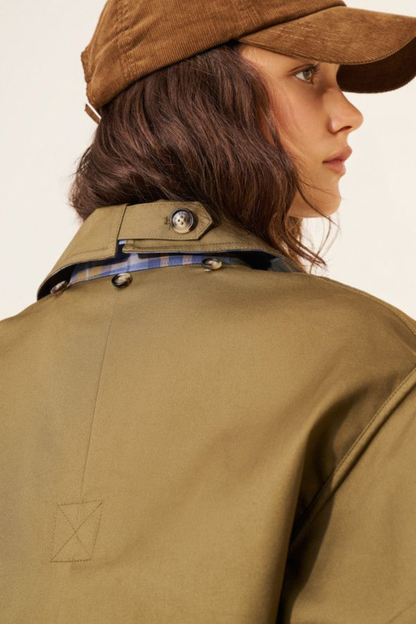 Wendbarer Crop-Trenchcoat – Schicker Lagen-Look