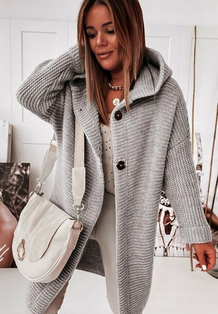 Gemütlicher Strickcardigan mit grobem Muster