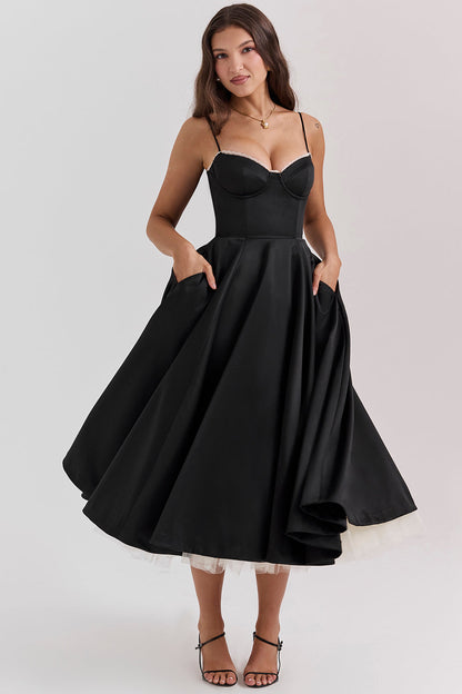 Evelina Elegantes Midikleid für Damen