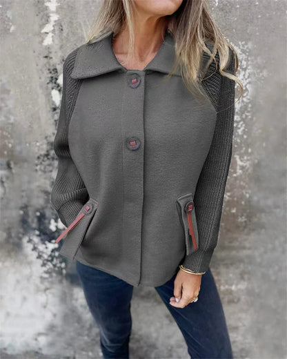 Gemütliche leichte Damen-Herbst-Winterjacke