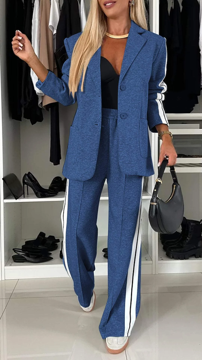 Maßgeschneiderter Blazer und Hose für mühelosen schicken Stil