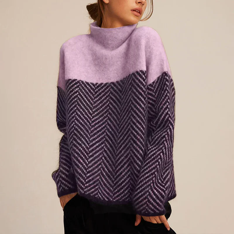 Gemütlicher Grobstrick Rollkragenpullover