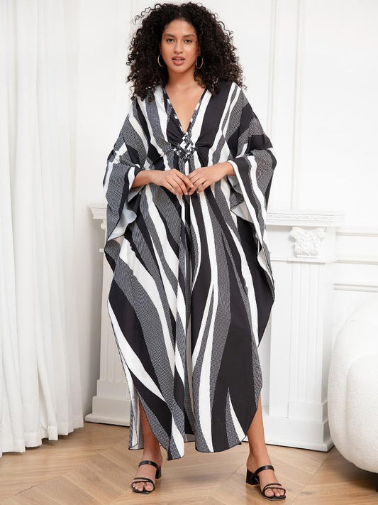 Luftiges Maxikleid aus Mikrofaser mit fließender Silhouette