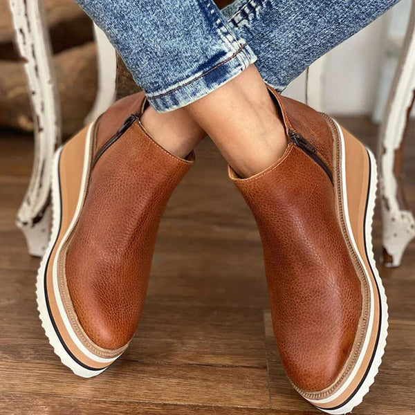 Schicke Leder-Stiefeletten für den Alltagsstil