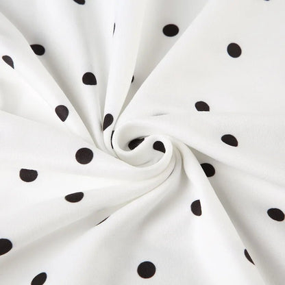 Ärmelloses Maxikleid mit Polka-Dots