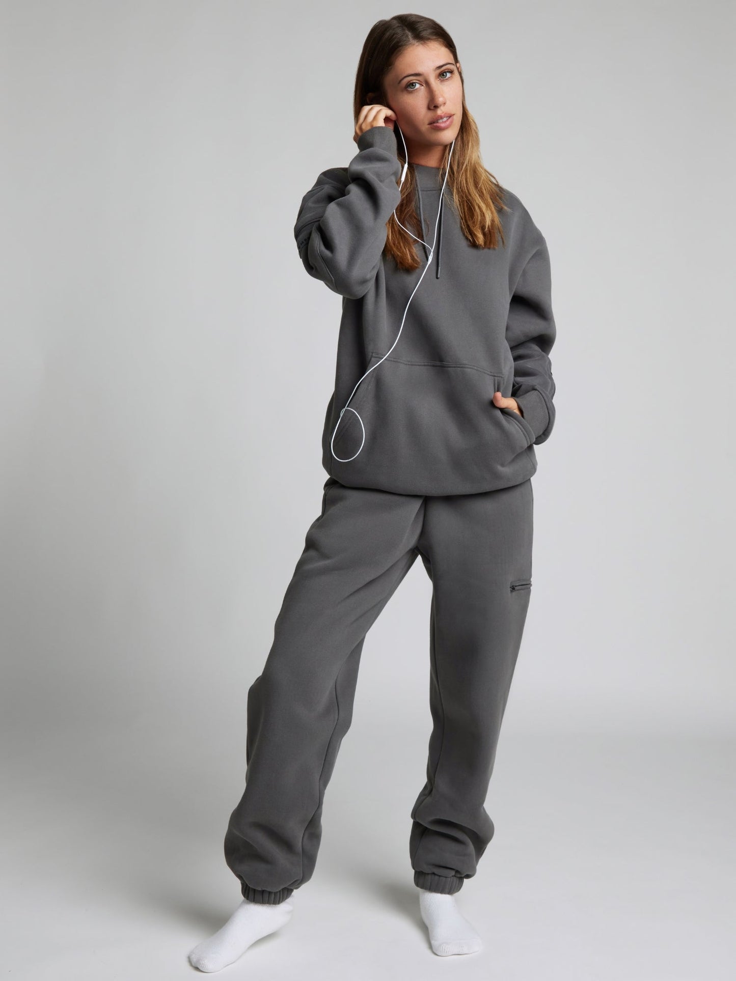 Gemütlicher Reise-Hoodie mit Flugmodus-Grafik