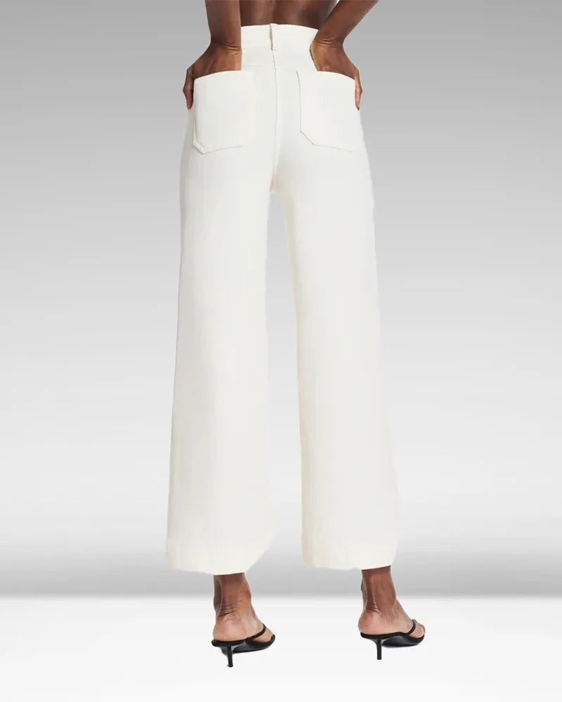 High Waist Weite Bein Jeans für Damen