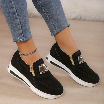 Bequeme orthopädische Plateauschlupfschuhe für Damen