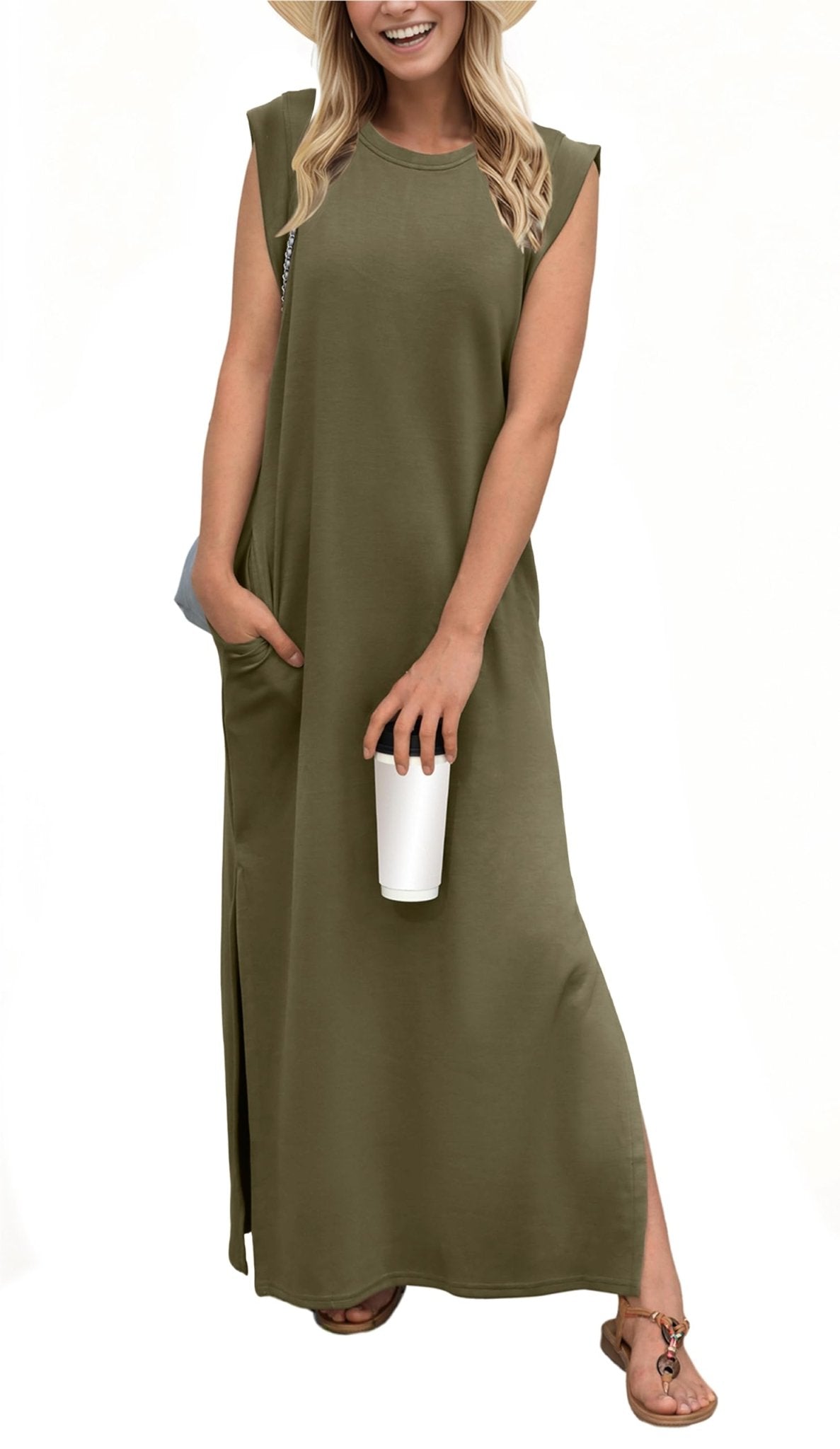 Fließendes, müheloses Maxikleid für ganztägigen Komfort