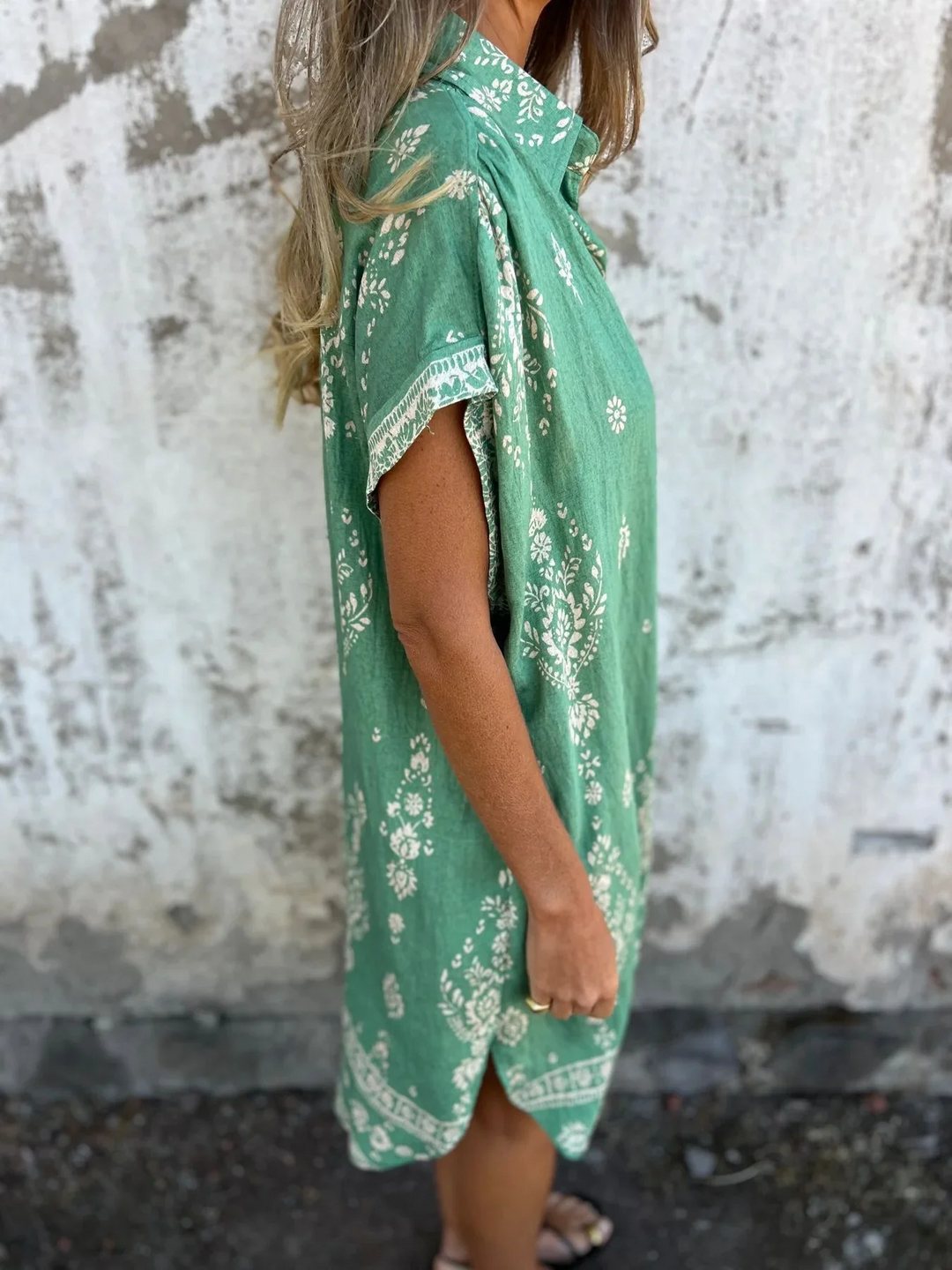 Kurzarmkleid mit Taschen