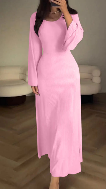 Riva Lefèvre® | Langes Kleid mit eleganten Ärmeln