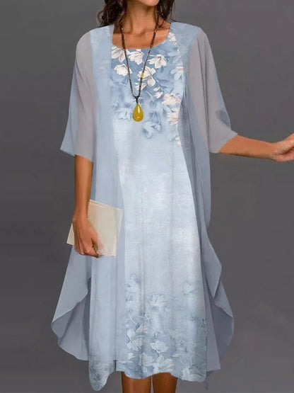 Damen Sommerkleid mit Print – Elegantes, leichtes, atmungsaktives Design