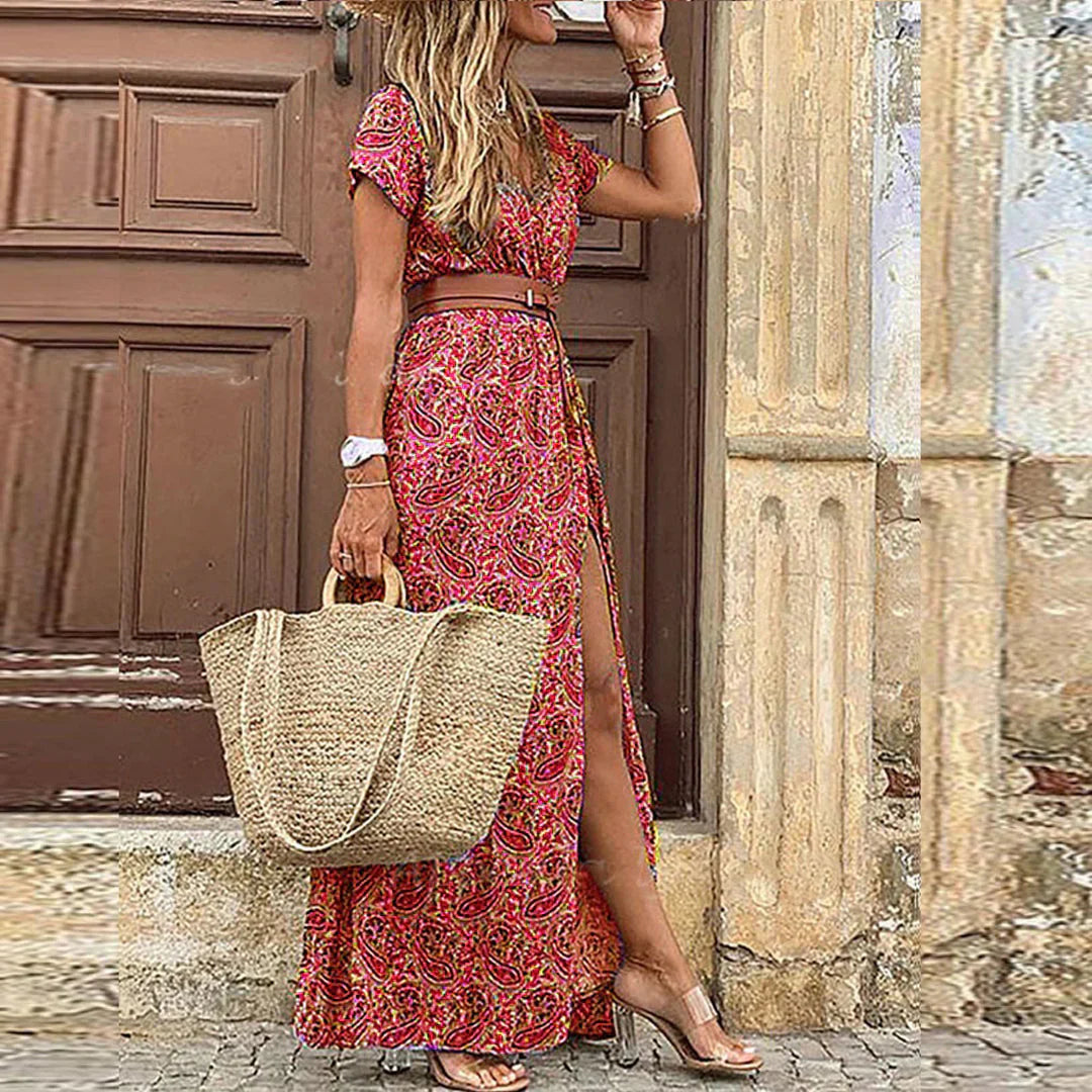 Exzentrisches Maxi-Kleid für Damen