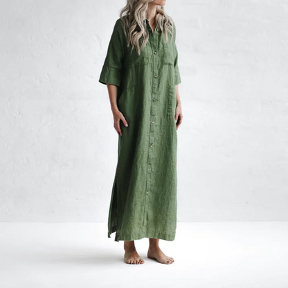 Pauline Laurent® | Stilvolles grünes Kleid