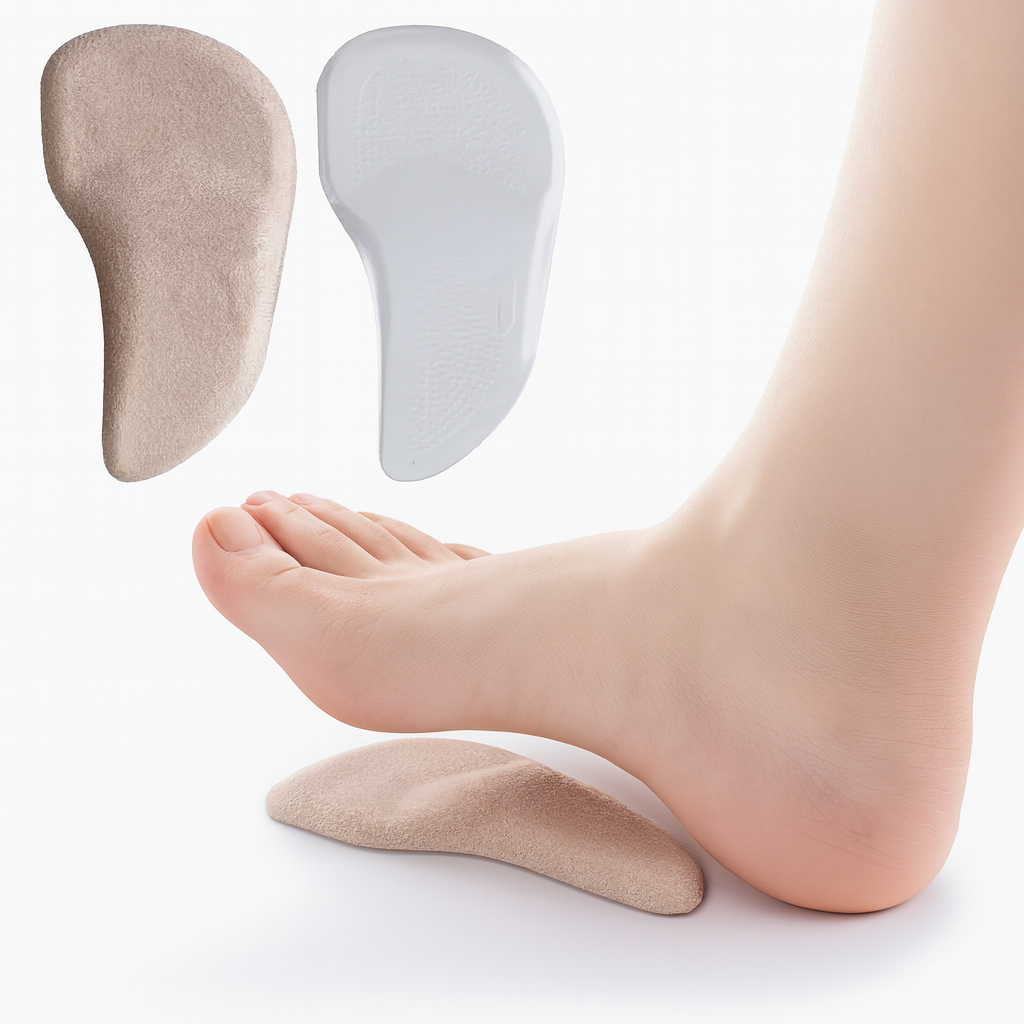Komfortable orthopädische Silikongel-Einlegesohlen für Füße