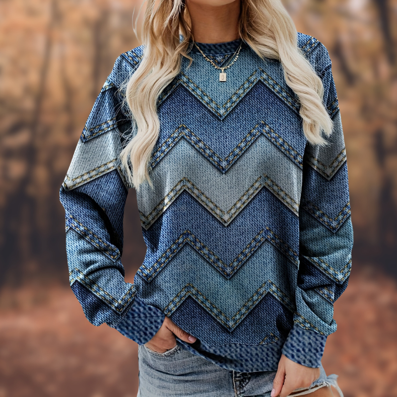 Diana® | Langarm-Pullover mit Druck